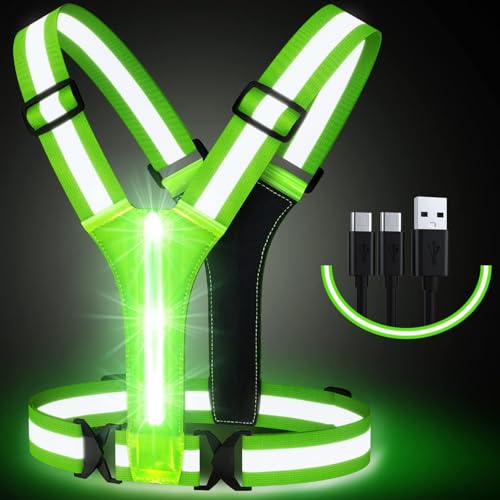 LED Reflective Running Vest