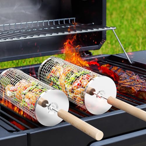 Rolling Grill Basket