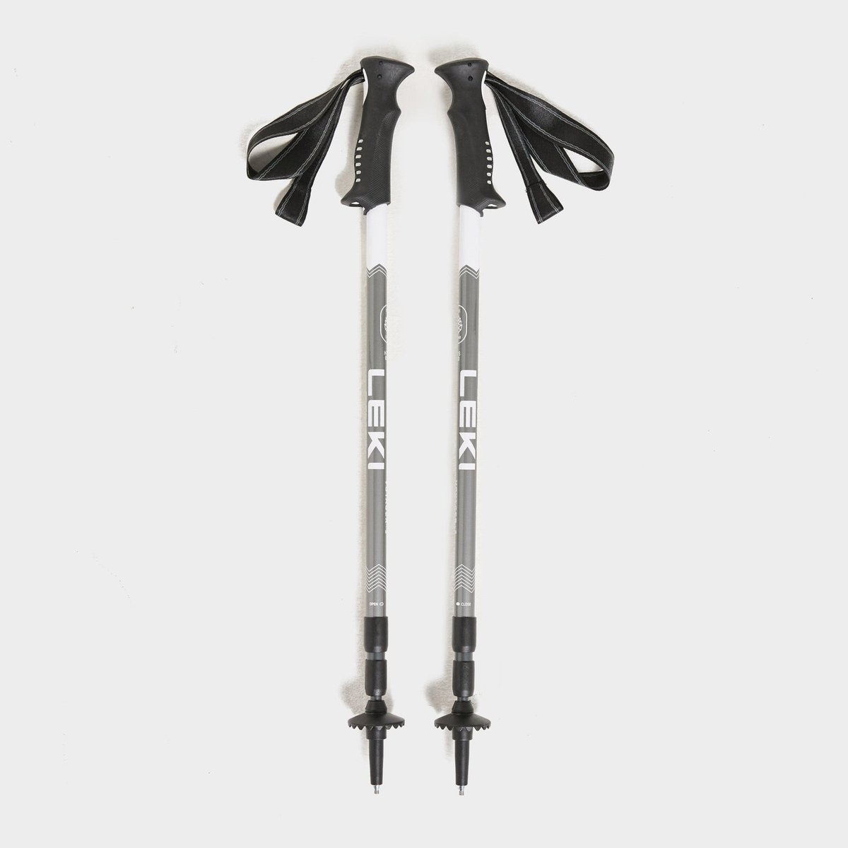 Leki Voyager aluminium walking poles in black, the budget entry pair in the Leki range