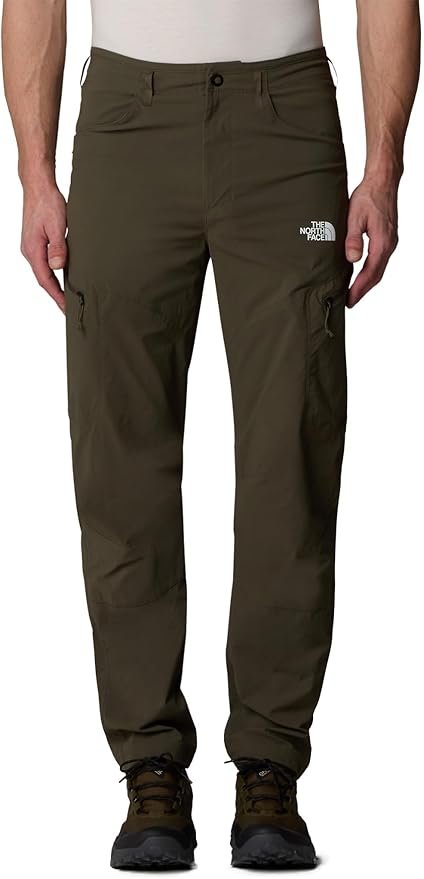 The North Face Exploration Regular Tapered Trousers in grey with tapered leg design and DWR treatment