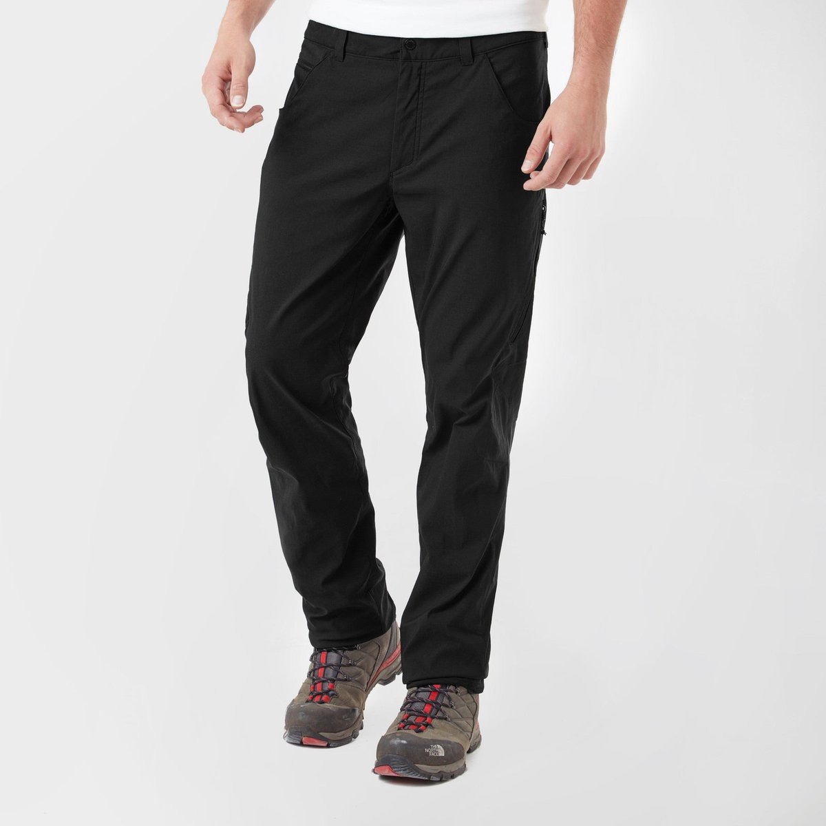 Berghaus Ortler 2.0 walking trousers in black with articulated knees and thigh vents