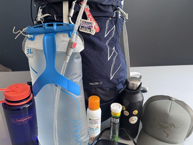 Staying hydrated on the trail in a heatwave