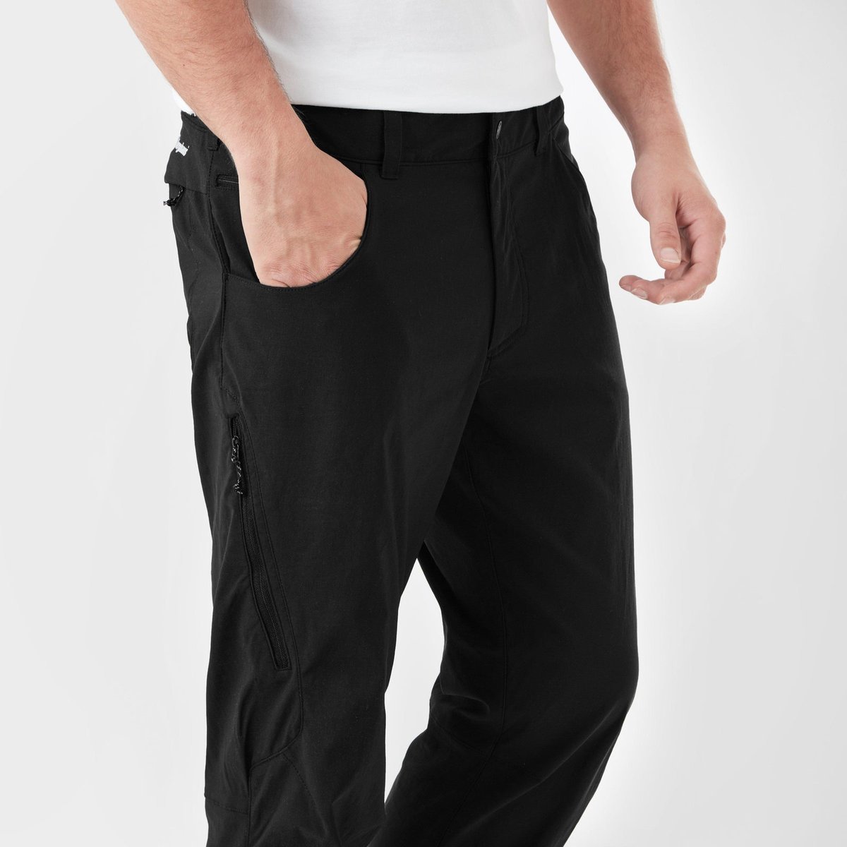 Rear view of the Berghaus Ortler 2.0 walking trousers in black