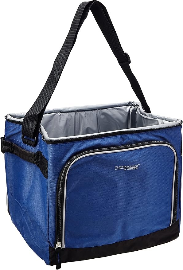 Thermos Family Cool Bag 30L in navy with shoulder strap and front pocket