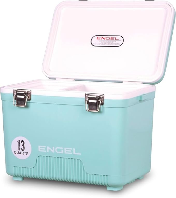 Engel Drybox Cooler 12.3L in multiple colours including black blue sand and seafoam