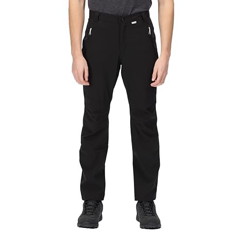 Regatta Dayhike IV waterproof walking trousers in black with Isotex 10000 fabric