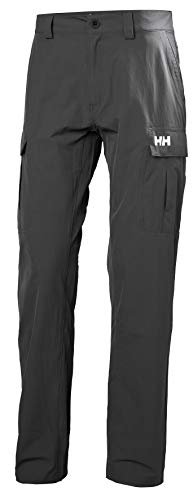 Helly Hansen Quick Dry Cargo Pant in ebony with cargo pockets and ripstop fabric