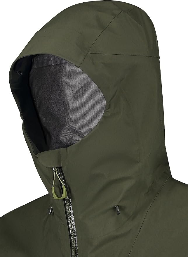The Rab Kangri GTX hood with its stiffened peak and wired adjustment