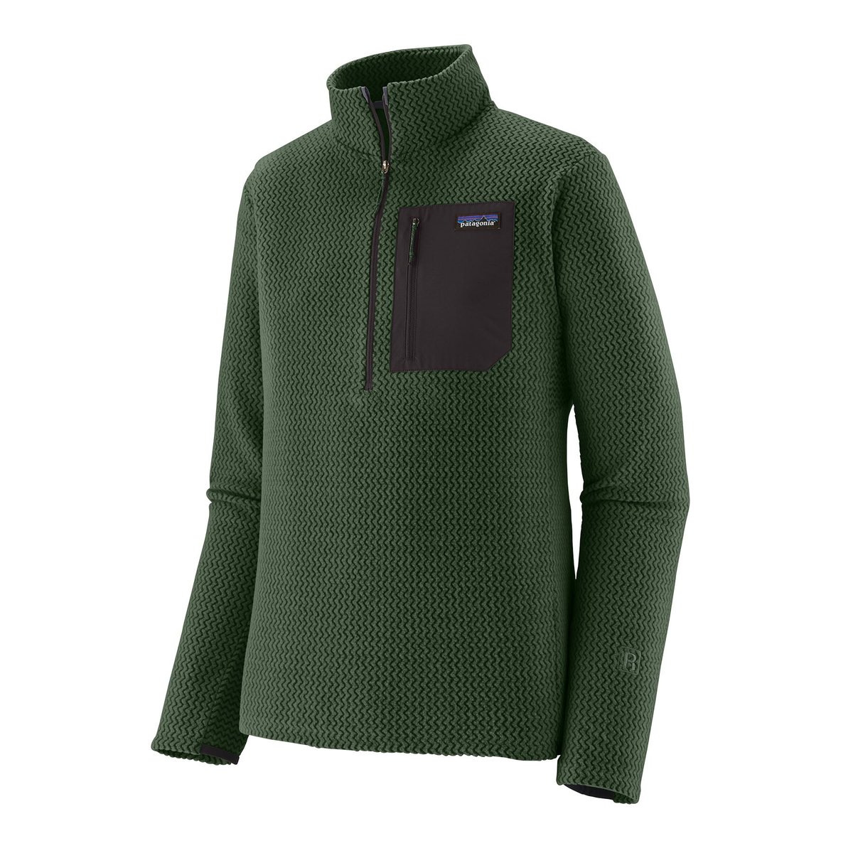Patagonia R1 Air Zip-Neck in Treeline Green