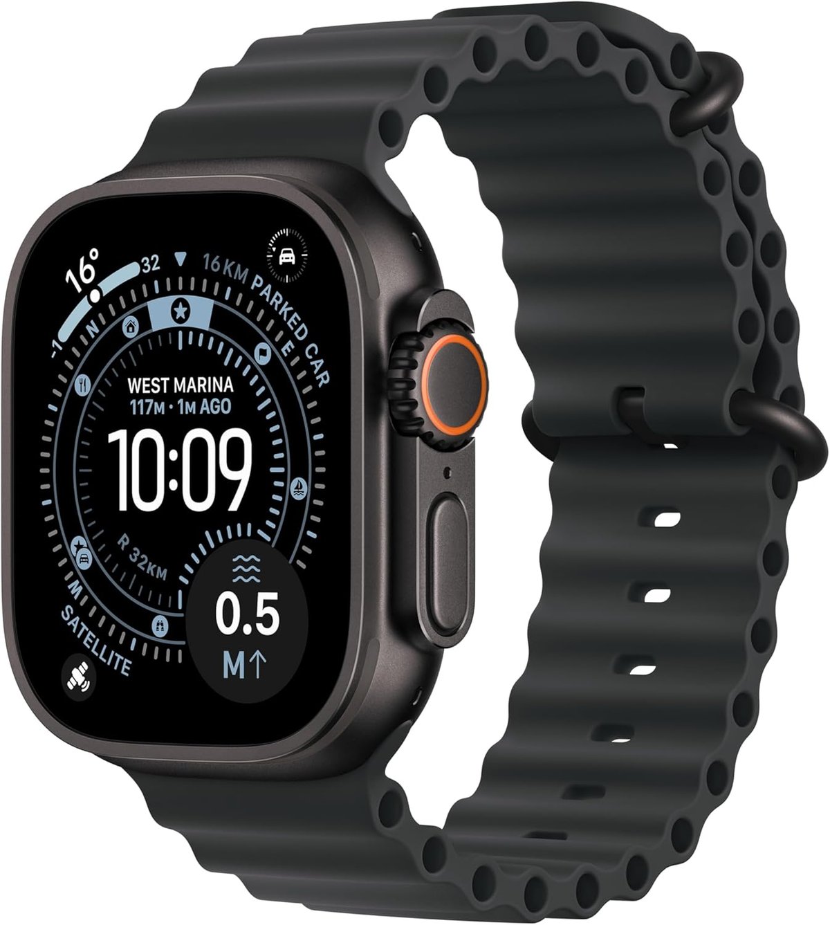 Apple Watch Ultra 3 on trail