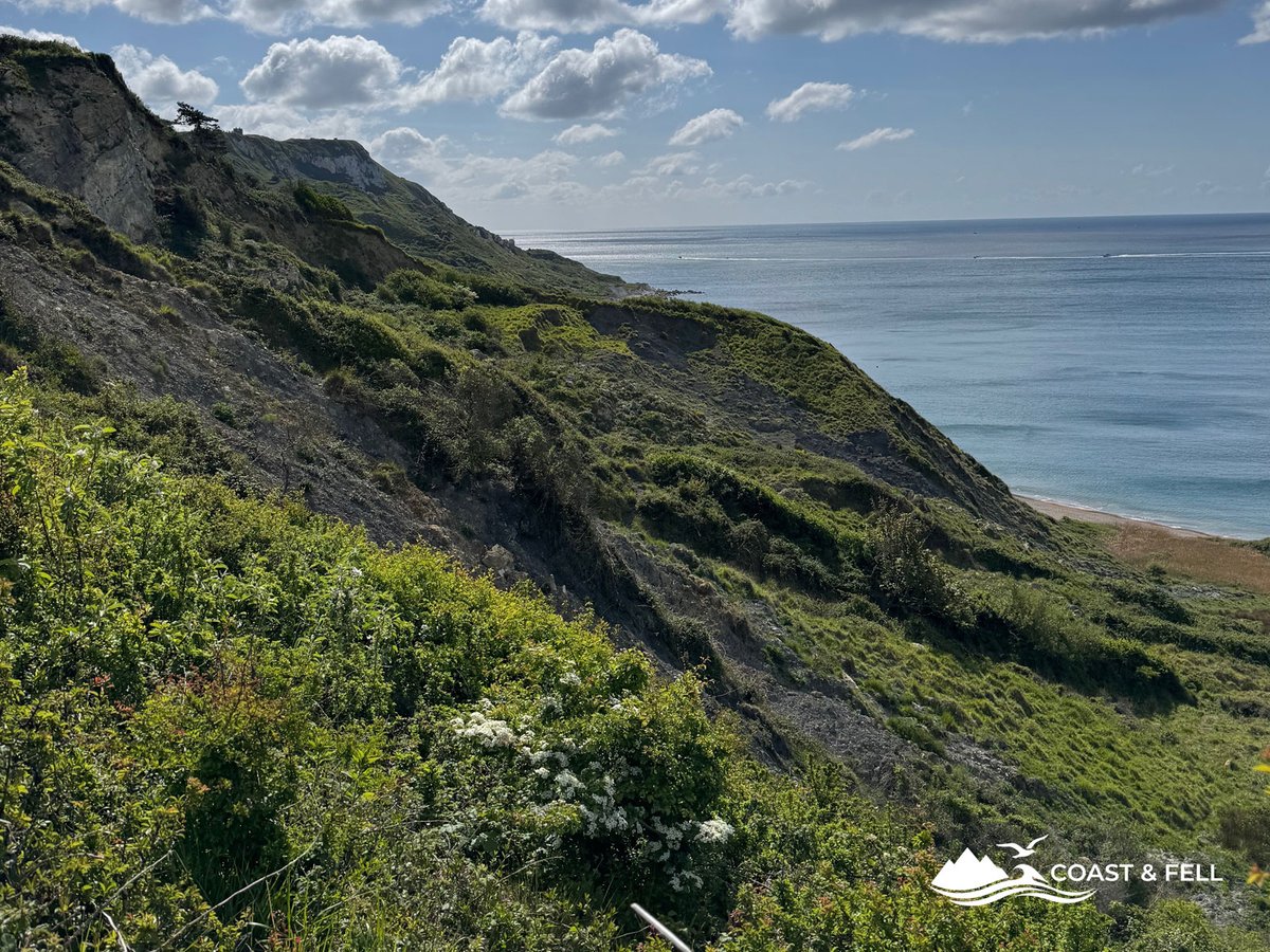 White Nothe chalk cliffs on the return path, Jurassic Coast, Dorset