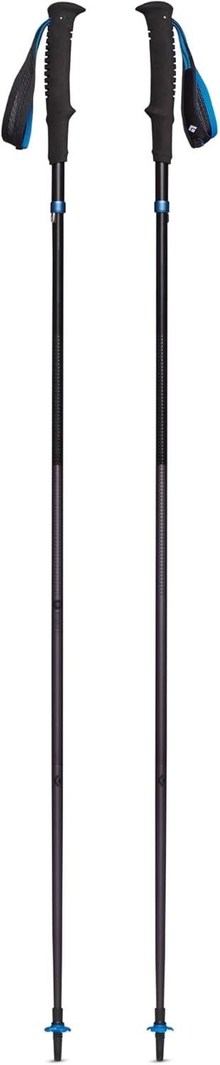 Black Diamond Distance Z trekking poles in black and blue
