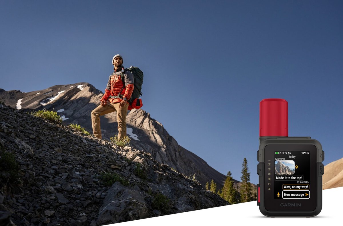Garmin inReach Mini 3 satellite communicator with colour touchscreen