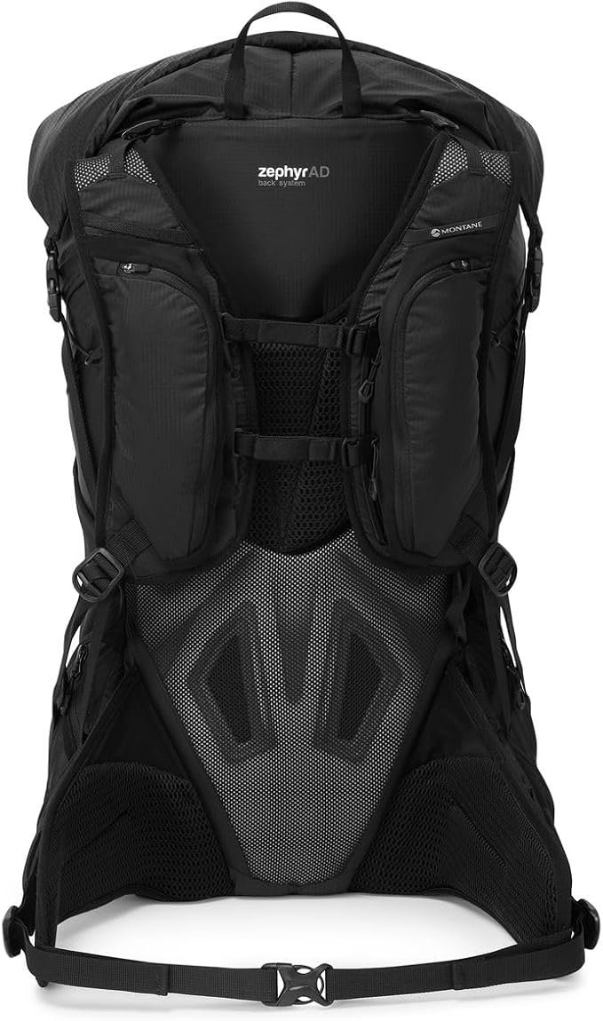 Montane Trailblazer 44 COVALENT harness and ZephyrAD back