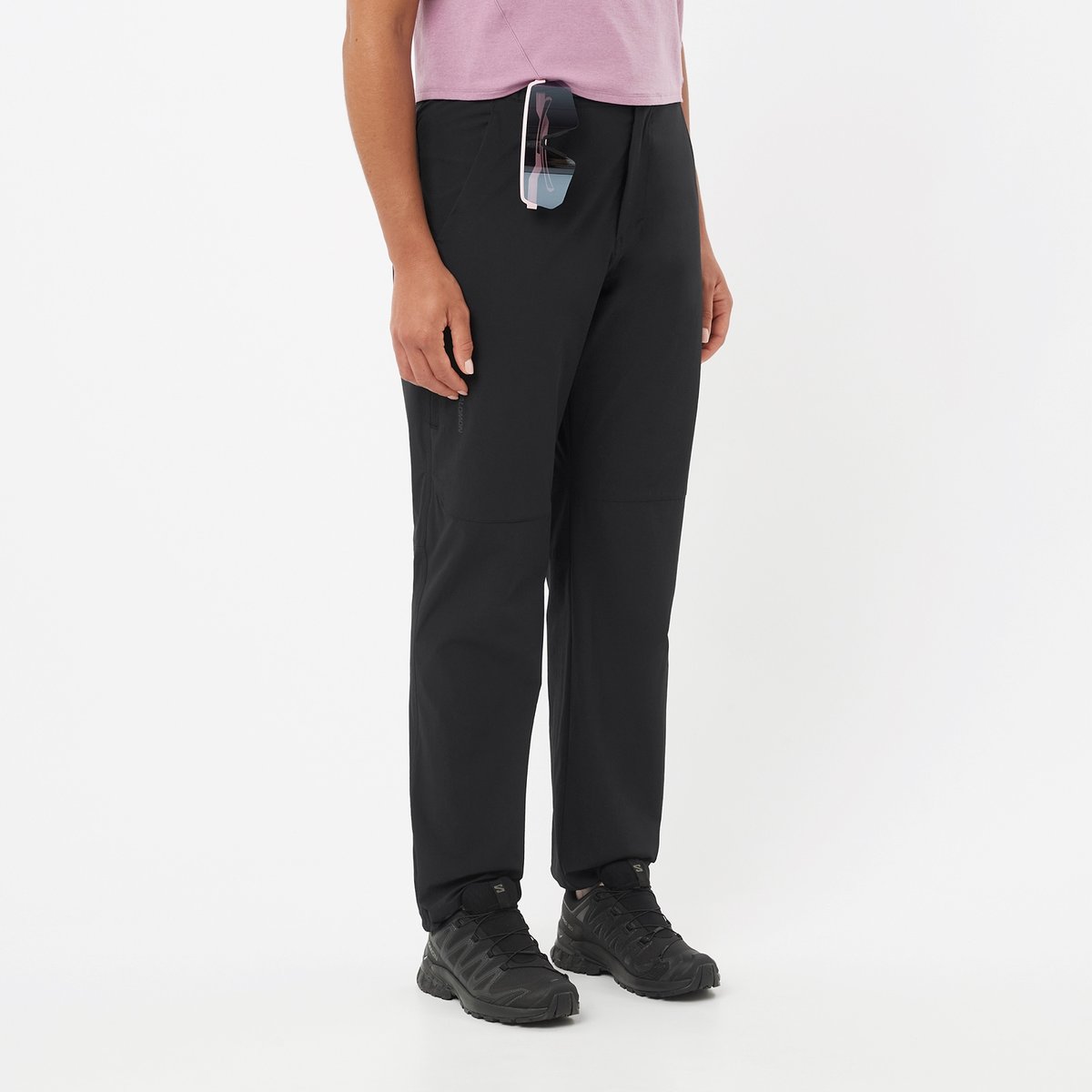 Salomon Wayfarer 2.0 women's lightweight walking trousers in black