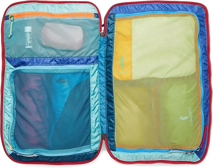 Cotopaxi Allpa 35L opened flat in full clamshell