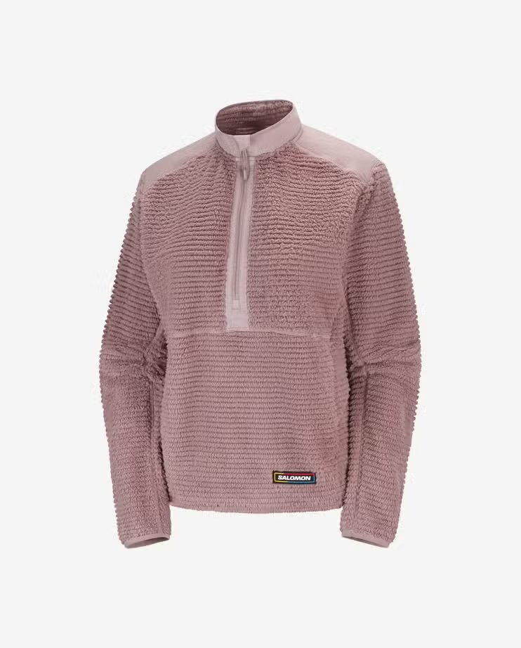 Women's Salomon Thernova fleece hoodie in Antler