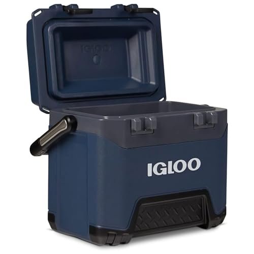 Igloo BMX 23L Cool Box in blue with stainless steel hardware