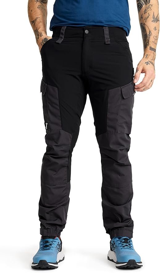 RevolutionRace RVRC GP Trousers in dark olive with seven pockets and stretch panels