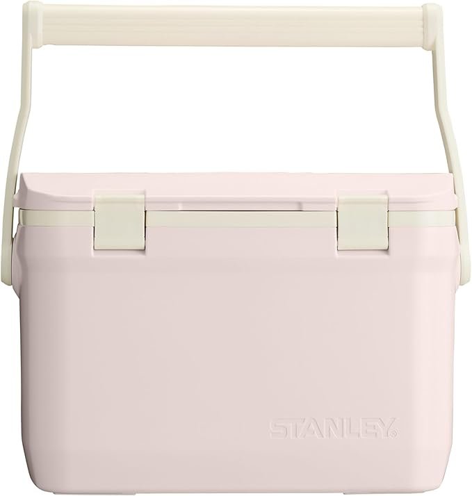 Stanley Adventure Outdoor Cooler 15.1L in rose quartz with rubber latch