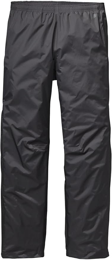Patagonia Torrentshell 3L Pants in black with large ankle zips and H2No 3-layer construction